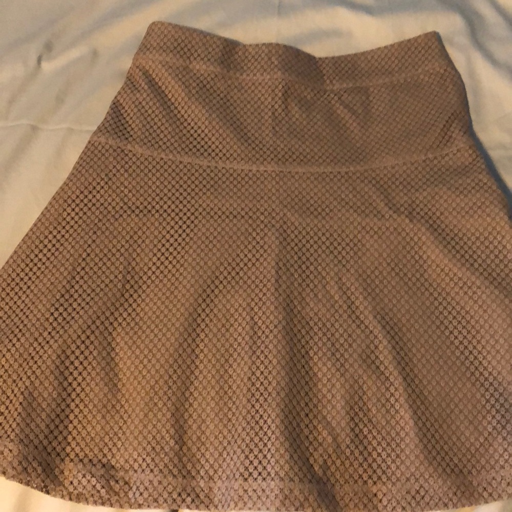 Beige Mini Skirt